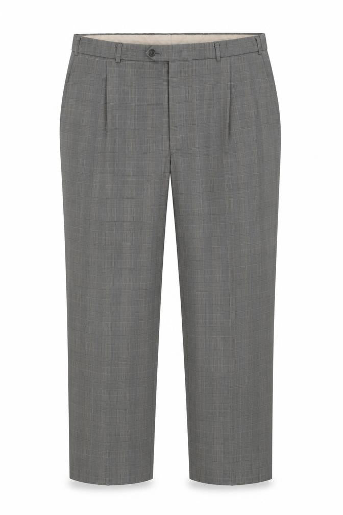 Unisex Adultss UK Size 10 Marks and Spencer Classic Fit Dress Pants Grey Trouser