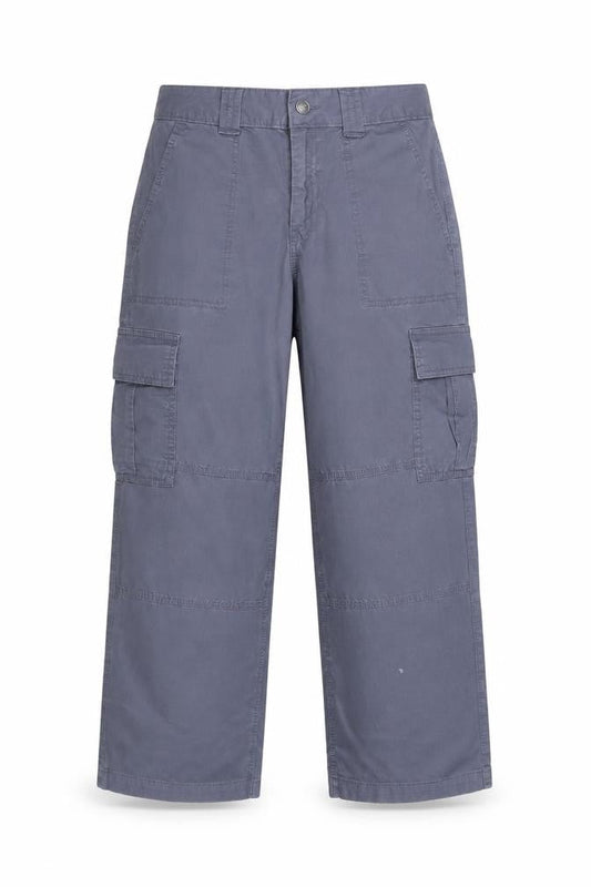 Hollister Boys Grey Cargo Trousers XS Relaxed Fit Casual