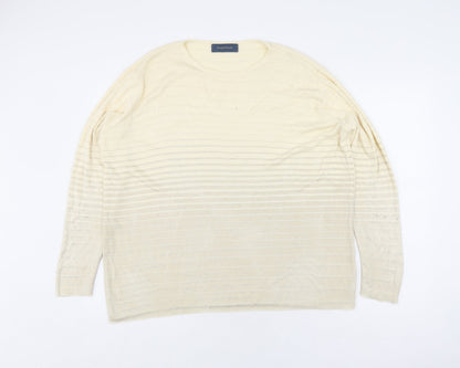 Womens UK Size 14 Debenhams Beige Pullover Jumper
