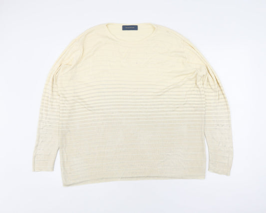 Womens UK Size 14 Debenhams Beige Pullover Jumper