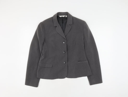 Next Women's Grey Petite Blazer UK 10
