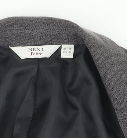 Next Women's Grey Petite Blazer UK 10