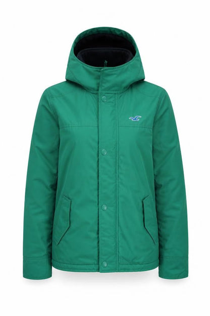 Womens UK Size XS Hollister Green All Weather Basic Jacket