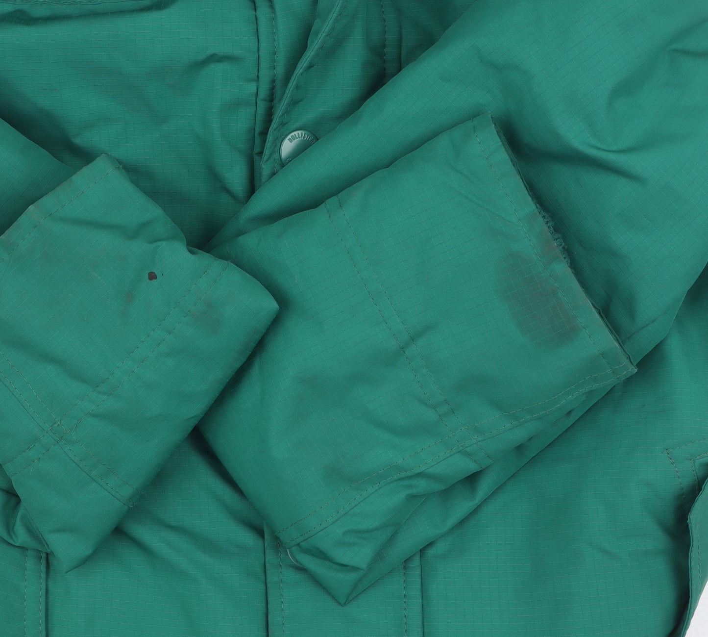 Womens UK Size XS Hollister Green All Weather Basic Jacket