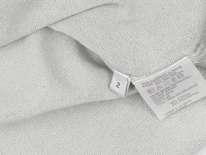 Womens UK Size 2 Jacques Vert Silver Pullover Jumper