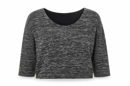 Margaret M Women's Grey Knit Pullover Jumper
