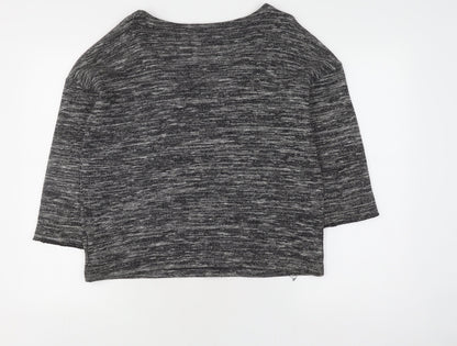 Margaret M Women's Grey Knit Pullover Jumper