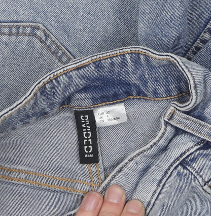 H&M Women's Blue Bermuda Denim Shorts UK 4