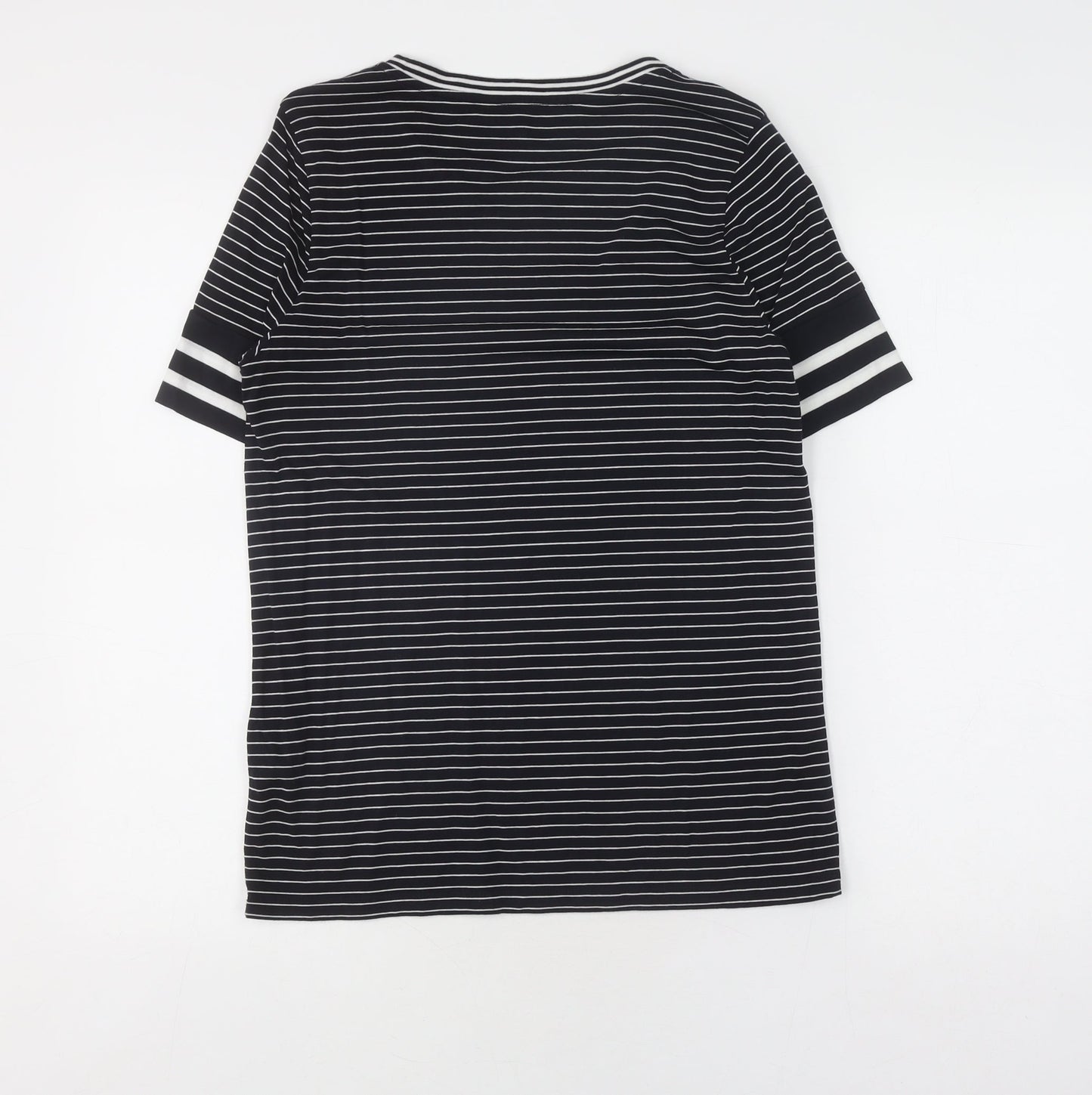 Womens UK Size S Tommy Hilfiger Black Jersey T-Shirt