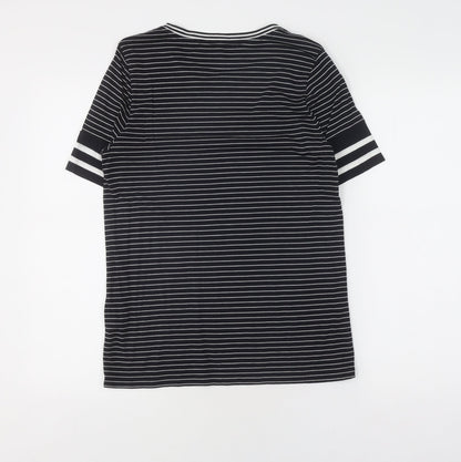 Womens UK Size S Tommy Hilfiger Black Jersey T-Shirt