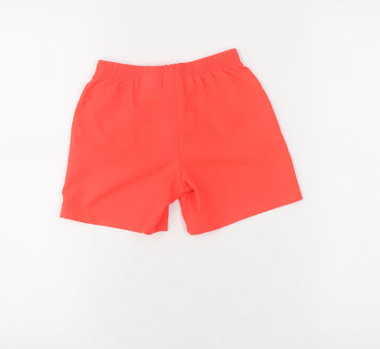 Nike Boys Red Athletic Shorts 4-5 Years Football Fit