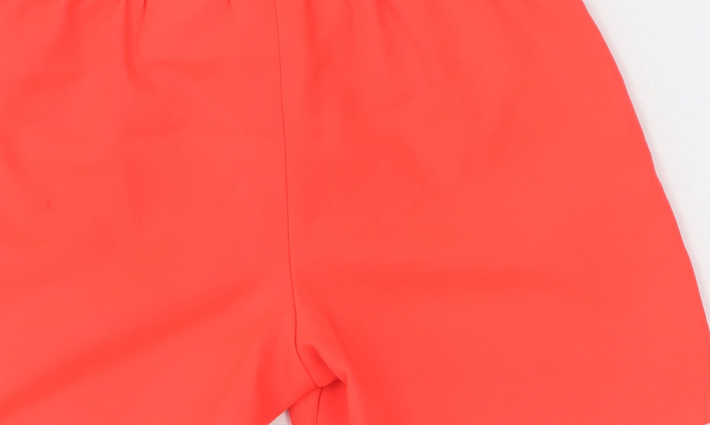 Nike Boys Red Athletic Shorts 4-5 Years Football Fit