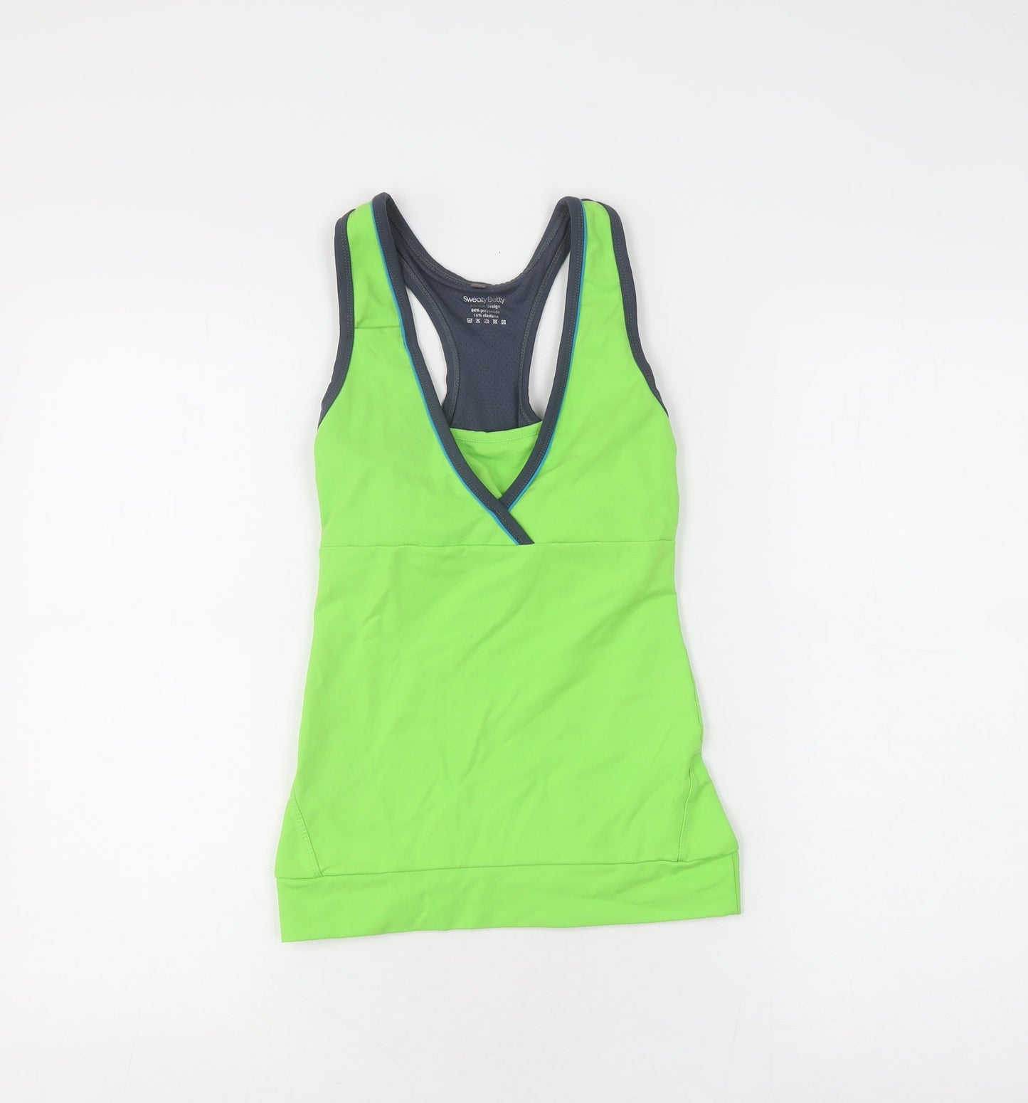 Sweaty Betty Women's Green V-Neck Tank XS