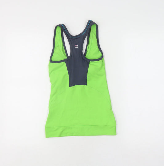 Sweaty Betty Women's Green V-Neck Tank XS
