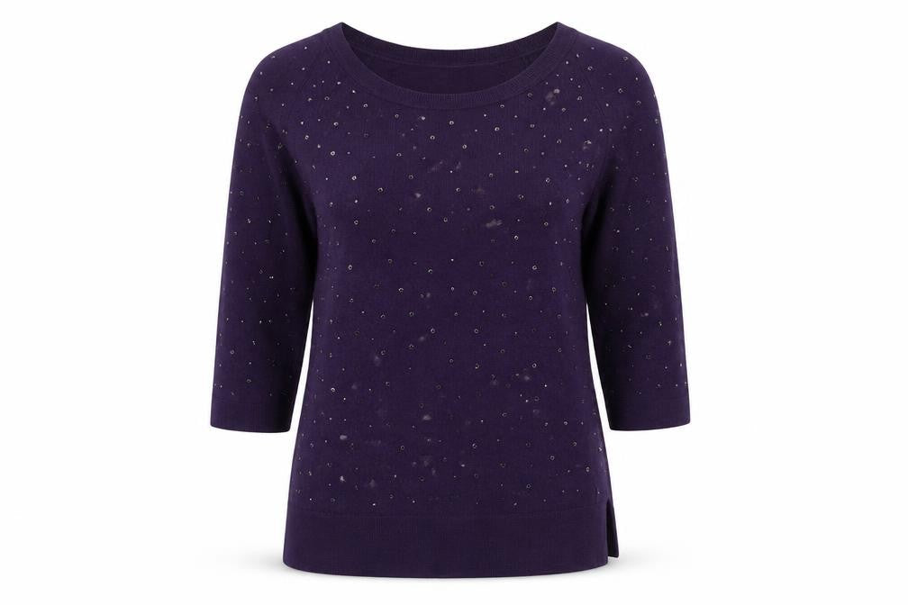 Womens UK Size XS EAST Purple Pullover Jumper