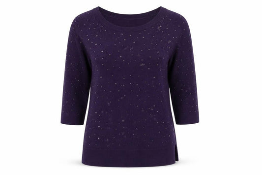 Womens UK Size XS EAST Purple Pullover Jumper