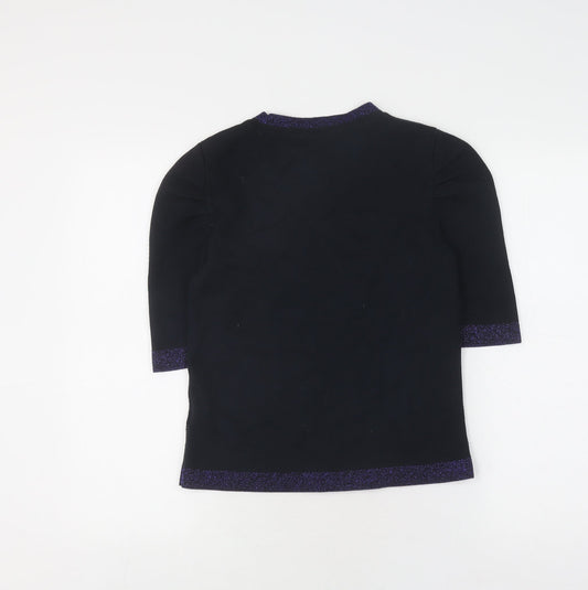 Womens UK Size 8 Marks and Spencer Blue Tunic Jumper