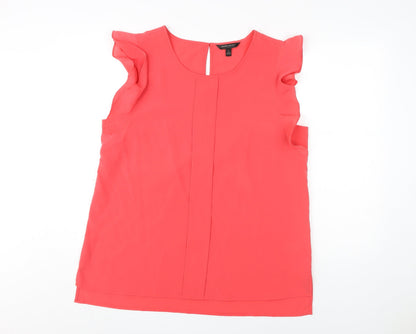 Womens UK Size L Banana Republic Pink Basic Blouse