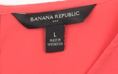 Womens UK Size L Banana Republic Pink Basic Blouse