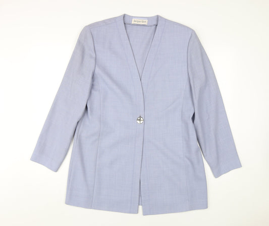 Jacques Vert Women's Blue Blazer Jacket UK 14