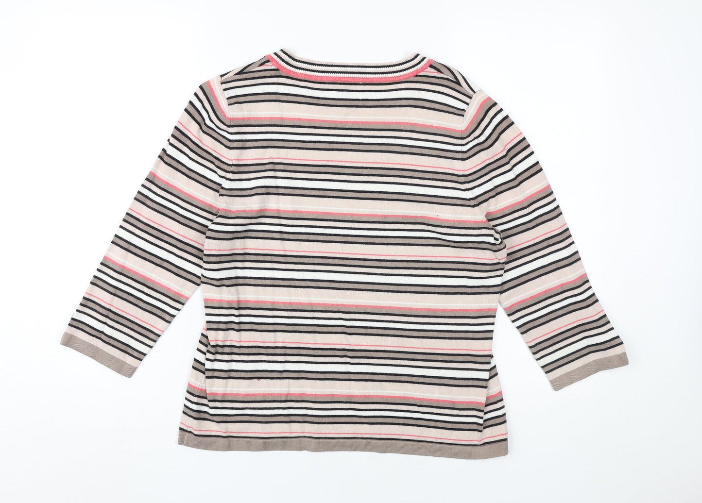 Womens UK Size 12 Eastex Multicoloured Jersey T-Shirt