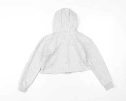 Sonneti Girls Grey Full Zip Hoodie 12-13 Years Cotton Blend