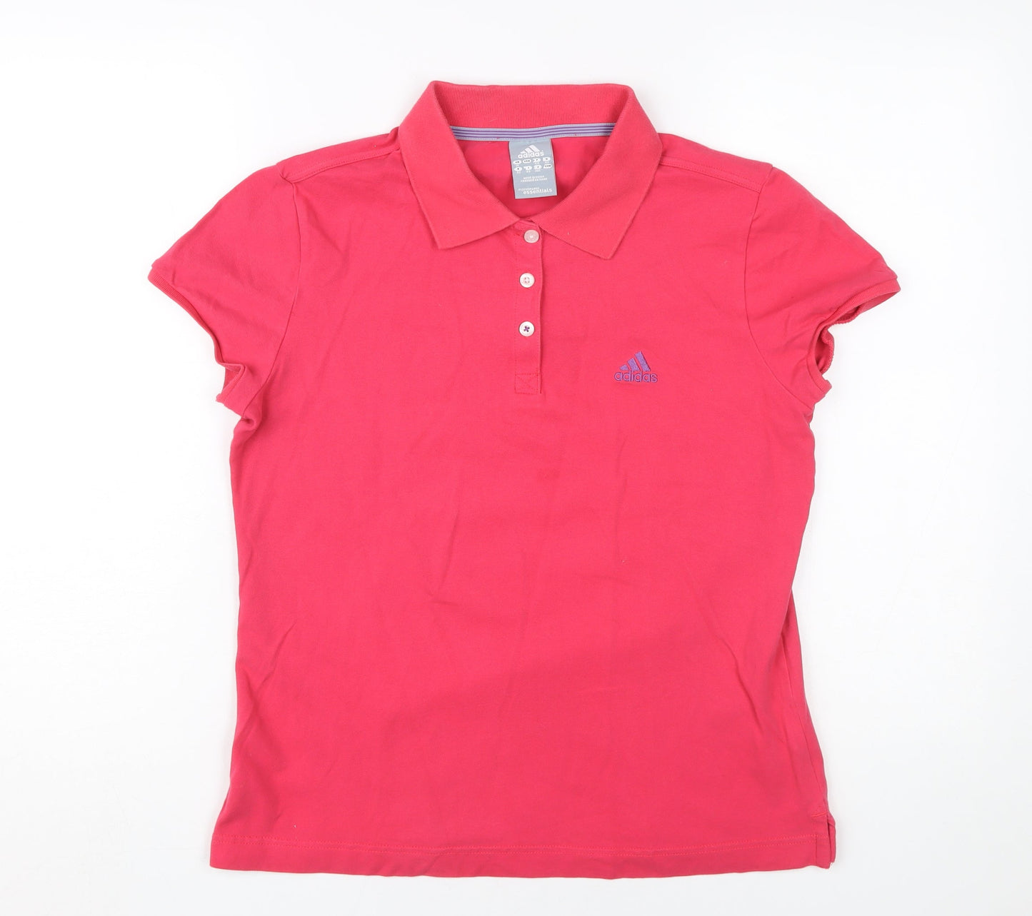 Womens UK Size 10 adidas Red  Polo