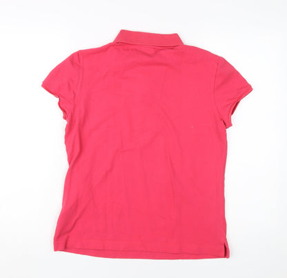 Womens UK Size 10 adidas Red  Polo