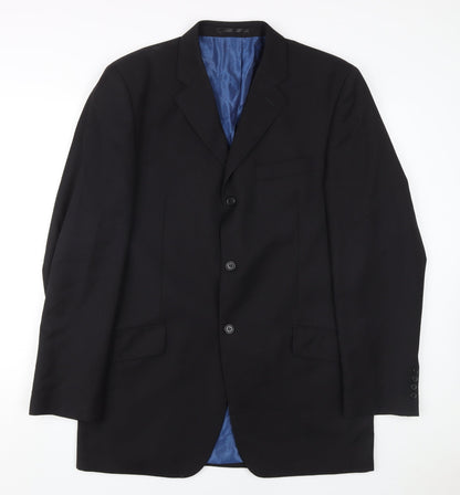 Mens UK Size 40 Daniel Hechter Regular Black Suit Jacket