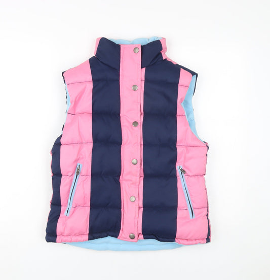 Rydale Women's Pink Blue Puffer Waistcoat - S
