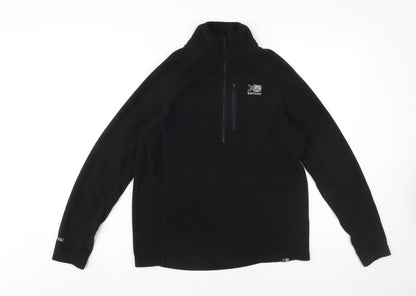 Karrimor XS Black Fleece Henley 1/4 Zip Sweatshirt