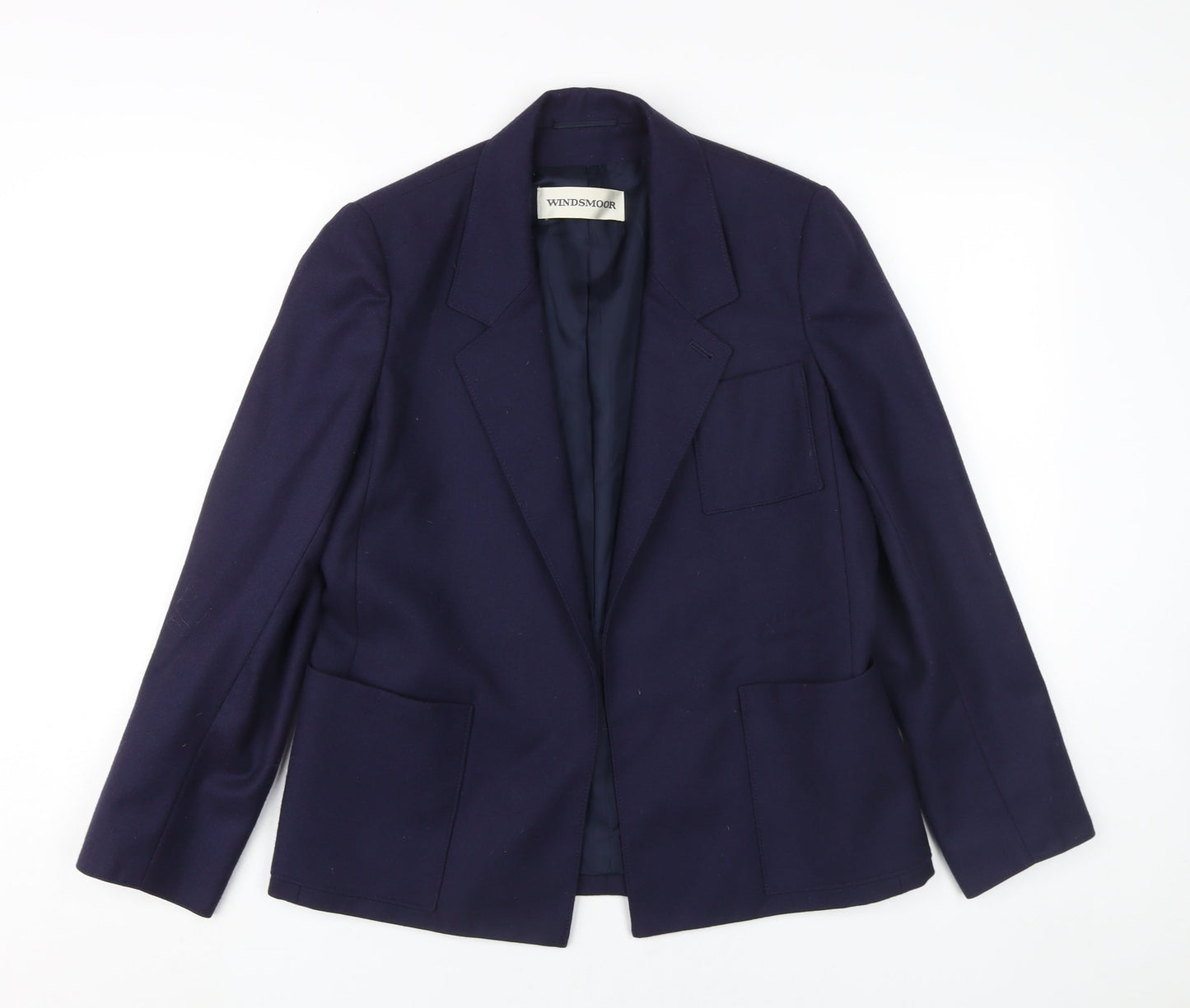 Windsmoor Women's Blue Wool Suit Jacket Size 12