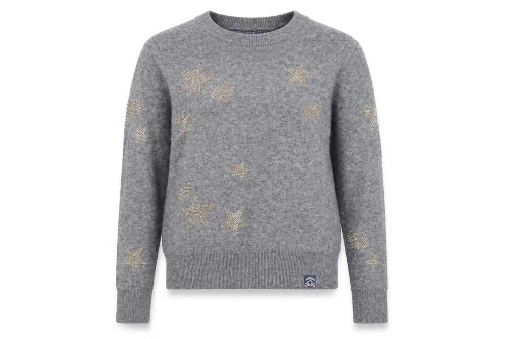 Womens UK Size 12 Superdry Grey Pullover Jumper