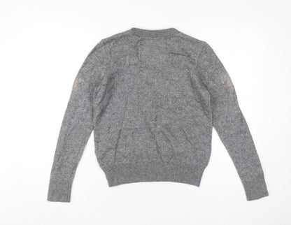 Womens UK Size 12 Superdry Grey Pullover Jumper