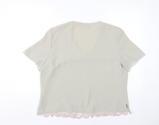 Jacques Vert Women's Beige Tunic Blouse Size 18