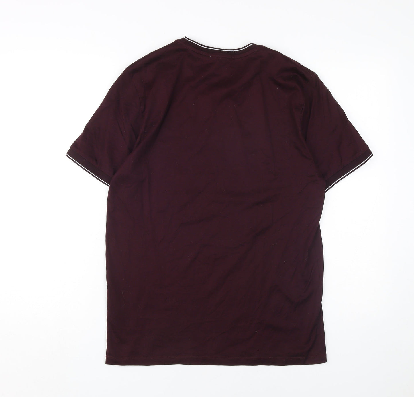 Reiss Men's Brown Egyptian Cotton Crew Neck T-Shirt M