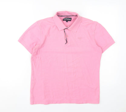 Barbour Womens Pink Polo Shirt Small