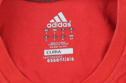 Adidas Men's Red Crew Neck T-Shirt S