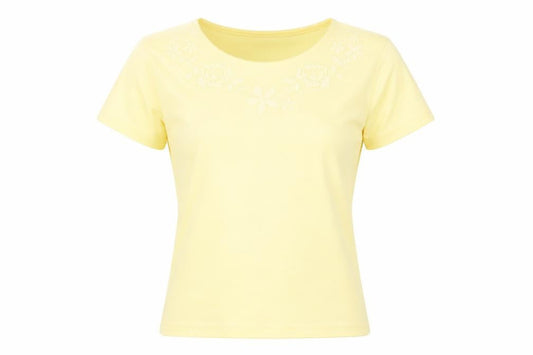 Honor Millburn Women's Yellow T-Shirt Size 10