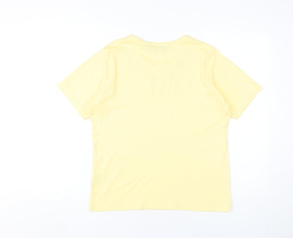 Honor Millburn Women's Yellow T-Shirt Size 10