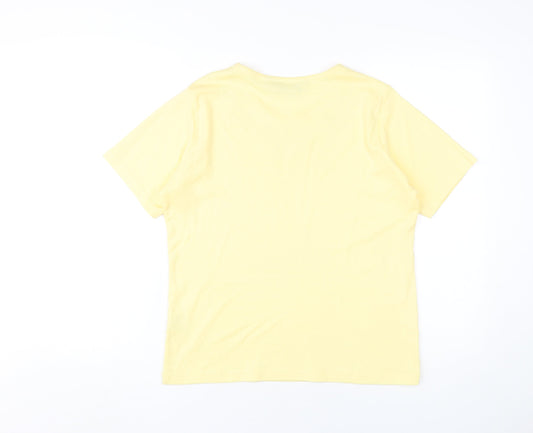 Honor Millburn Women's Yellow T-Shirt Size 10
