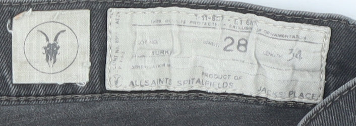 AllSaints Women’s Black Skinny Jeans Size UK 0