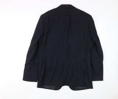 Mens UK Size 40 Jeff Banks Regular Blue Suit Jacket