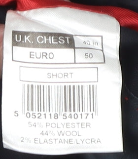 Mens UK Size 40 Jeff Banks Regular Blue Suit Jacket