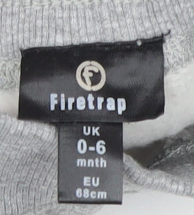 Firetrap Unisex Grey Joggers 0-6 Months - Playtime Comfort