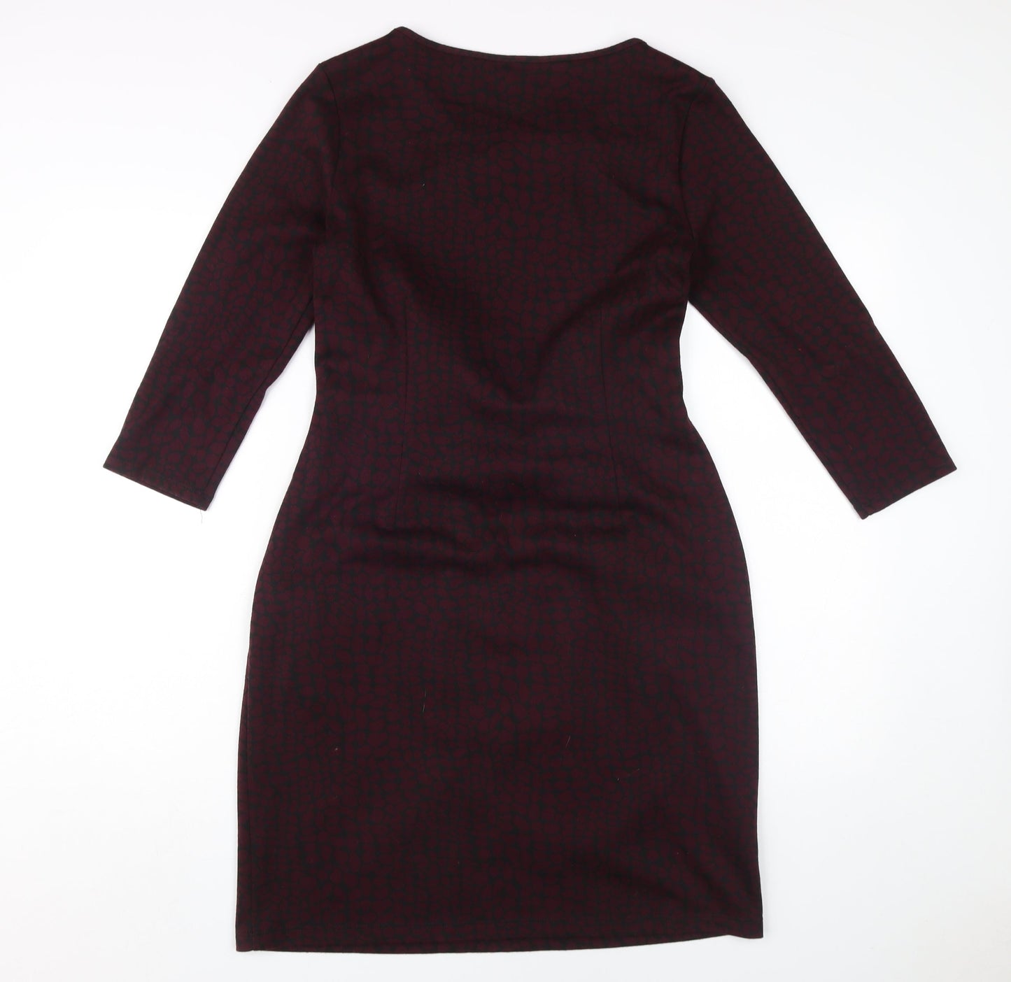 Laura Ashley Women's Red Sheath Dress, Size 12 - Elegant Workwear