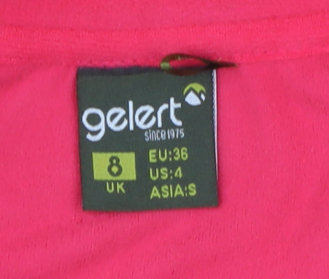 Gelert Women's Red Henley Sweatshirt, Size 8, Lightweight