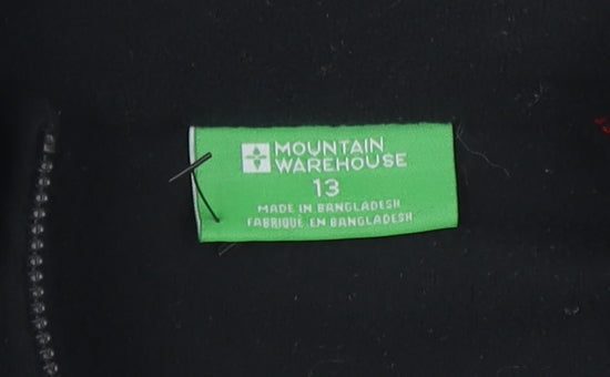 Mountain Warehouse Boys Black Full Zip Sweatshirt 13 Years