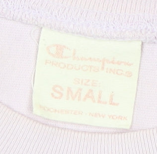 Womens UK Size S Champion Pink Basic T-Shirt