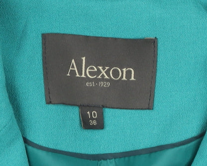 Alexon Women's Green Cropped Blazer, Size 10, Elegant Formal